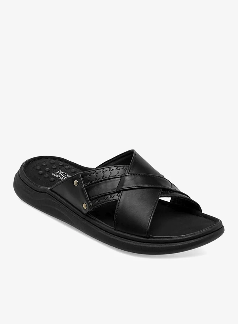 Le Confort Men Cross Strap Sandals
