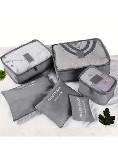 Generic 6-Piece Travel Storage Bag Set – Versatile Packing Cubes for Clothes, Toiletries, Cosmetics, and Wet/Dry Items – Lightweight, Durable, and Perfect for Organized, Hassle-Free Travel  - Image 4
