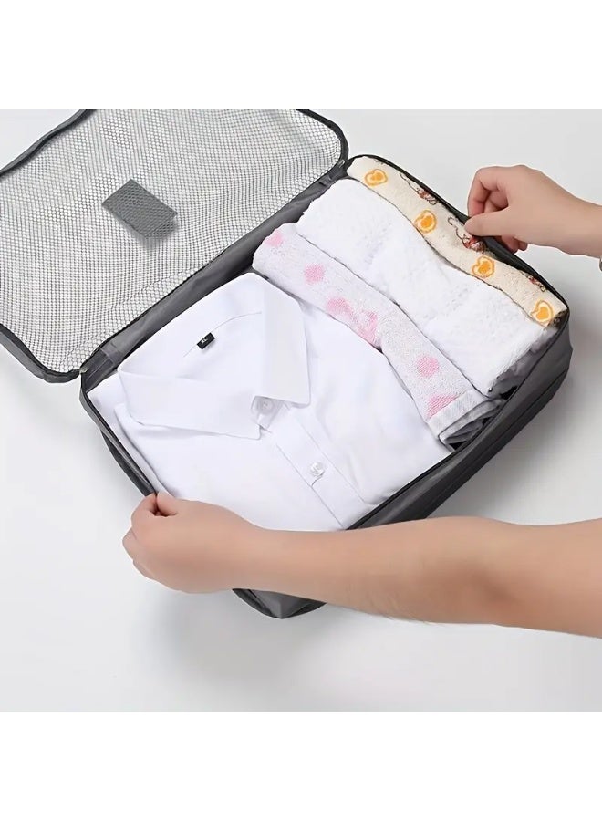 6-Piece Travel Storage Bag Set – Versatile Packing Cubes for Clothes, Toiletries, Cosmetics, and Wet/Dry Items – Lightweight, Durable, and Perfect for Organized, Hassle-Free Travel - Image 4