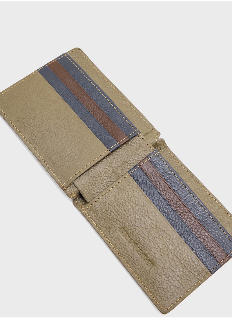 Robert Wood - Genuine Leather Casual Bi-Fold Wallet - Image 1