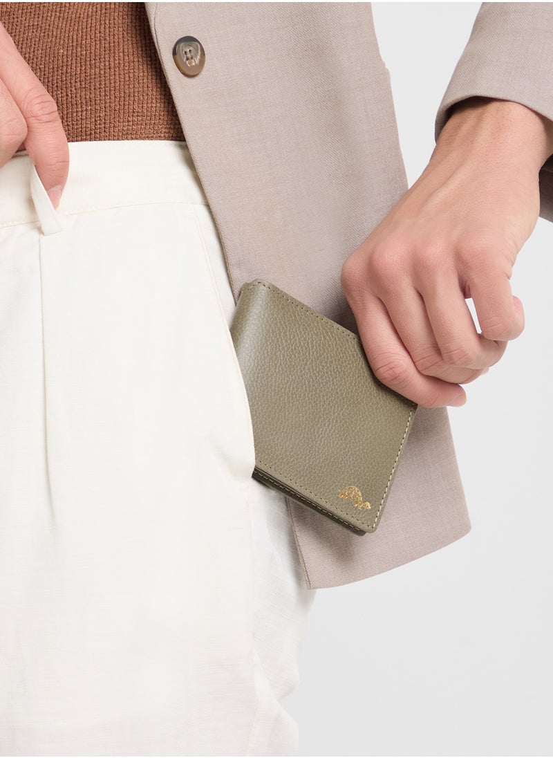 Robert Wood - Genuine Leather Casual Bi-Fold Wallet - Image 1