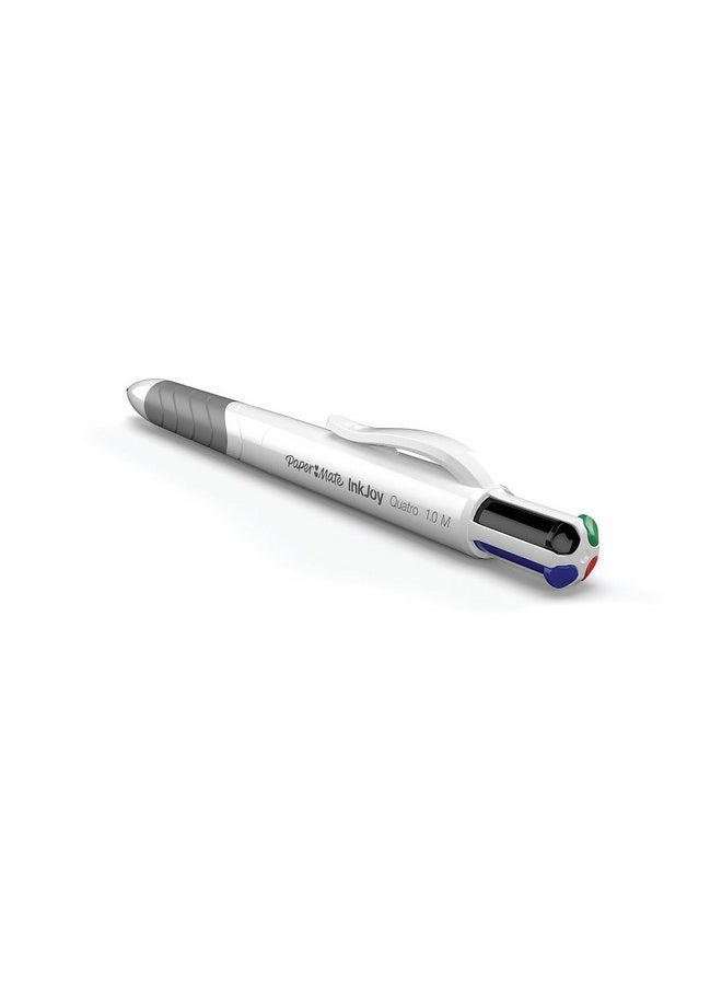 بيبر ميت أقلام حبر جاف قابلة للسحب من Paper Mate InkJoy Quatro، رأس متوسط، ألوان متنوعة، عبوة من 3 قطع  - Image 4