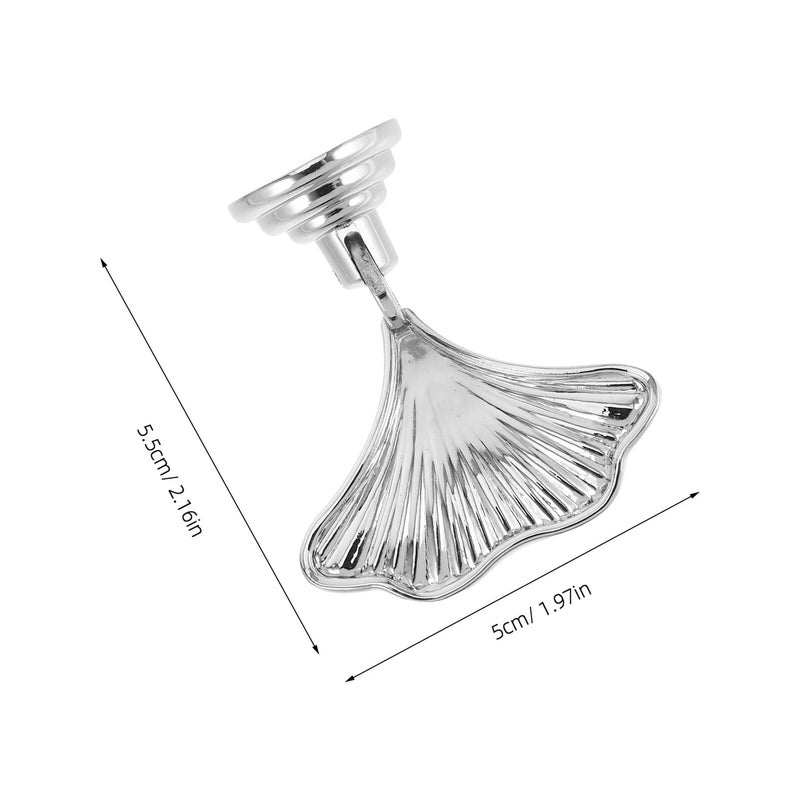 2pcs Zinc Alloy Single Hole Pull Handles Ginkgo Leaf Design For Cabinet Drawer Wardrobe Kitchen Furniture - Image 3