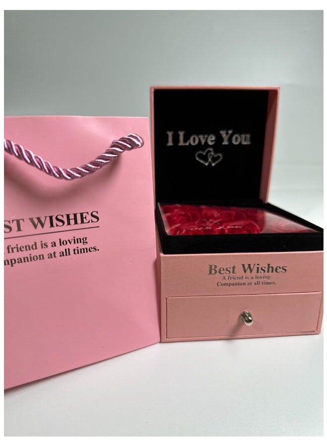 Drawer Design Gift Box With 9 Roses - Image 3