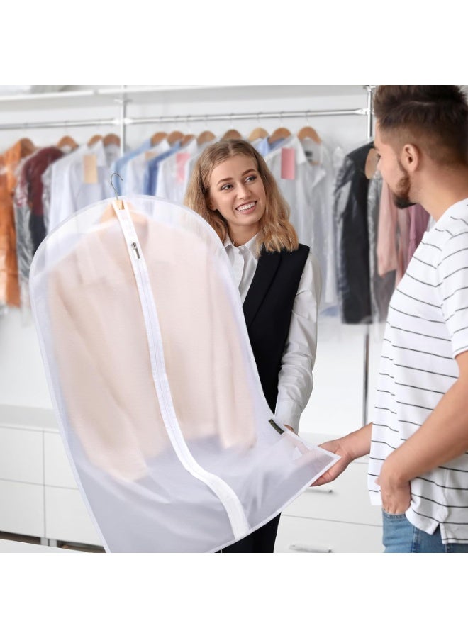CityRiya-Long Garment Bags, 2 Packs 120cm Dress Bags for Gowns Long, Travel Suit Bag for Closet Storage, Dust Proof Garment Covers Dress Suit Bag for Hanging Clothes, Coats, Jackets, Robes - Image 4