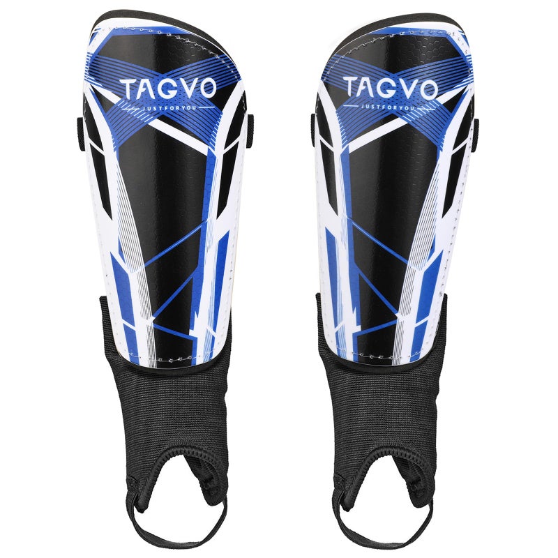 TAGVO Soccer Shin Guards for Kids Youth - Protective Soccer Equipment for Boys Girls - Adults Men Women Soccer Shin Guards - Soccer Shin Pads for Kids 3-16 Years Old Girls Boys, High Impact Resistant - Image 1