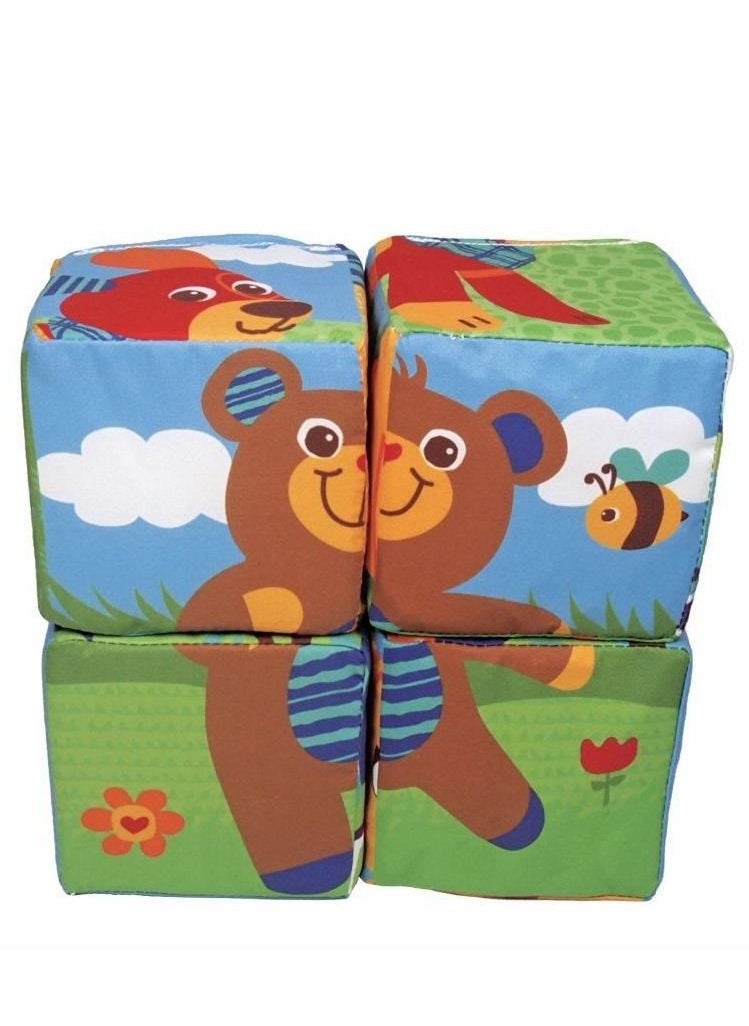 BRUIN Animal puzzle cubes -developmental toys  - Image 1