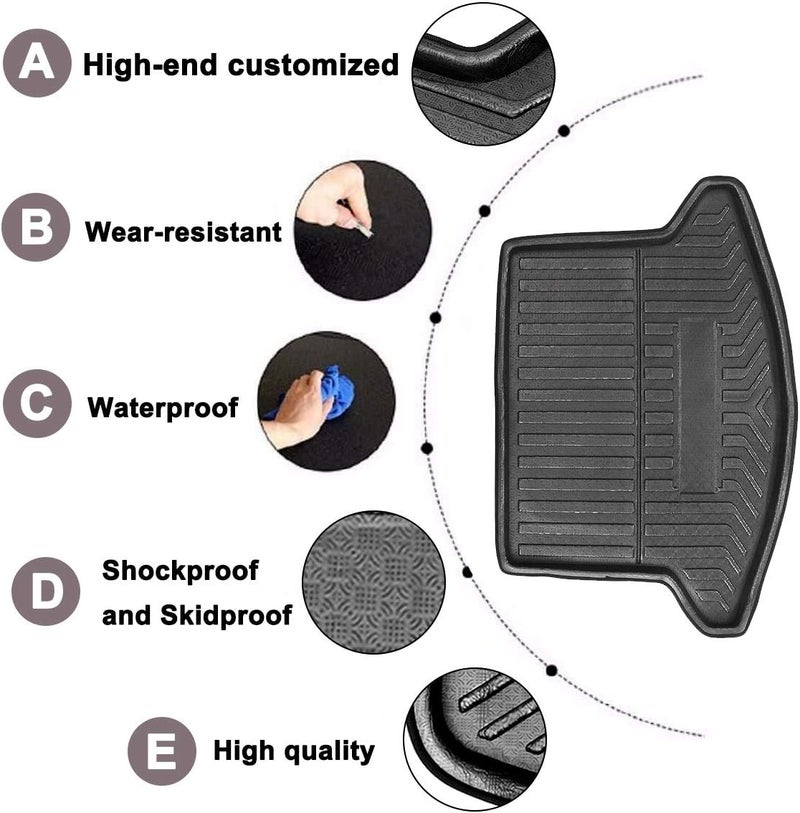 Yurefax Waterproof Rear Trunk Cargo Mat for Mazda CX-5 - Image 5