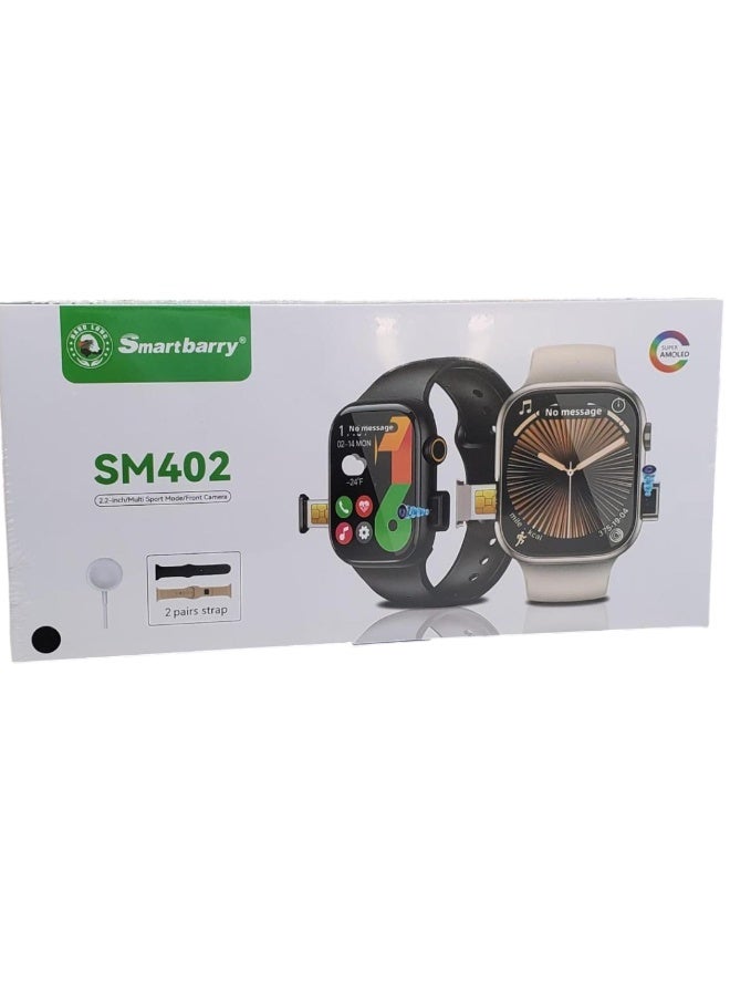 Smartbarry Smart Watch with 4G SIM Card and Two Straps - Image 3
