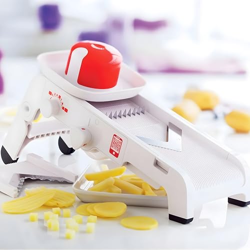 TUPPERWARE Chef MandoChef D202 MultiSlicer Grater Mandolino Kchenenstar WhiteRed - Image 3