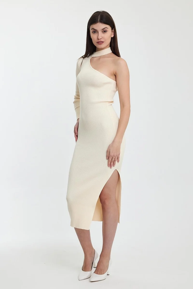 الكسندر جاردي One Shoulder Knitted DRESS(A92246-S)
