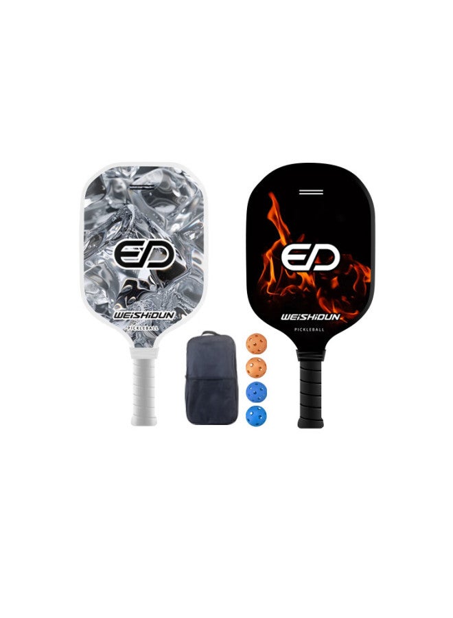 Weishidun Pickleball Paddle Ice And Fire Set Carbon Fiber T300 Indoor Outdoor Sports Equipment - Image 5