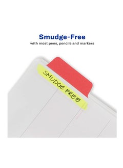 AVERY Avery Ultra Tabs, 2.5" x 1", 2-Side Writable, Red/Yellow/Green, 24 Repositionable Margin Tabs (74768)  - Image 4