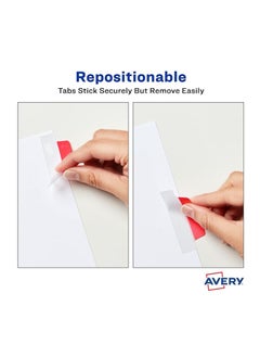 AVERY Avery Ultra Tabs, 2.5" x 1", 2-Side Writable, Red/Yellow/Green, 24 Repositionable Margin Tabs (74768)  - Image 3