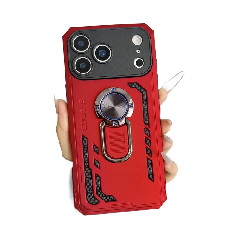 Protective Case | Anti-Fingerprint | Red TPU+PC | Drop Protection | Shockproof Cover for iPhone 17 / 17 Air / 17 Pro / 17 Pro Max - Image 1