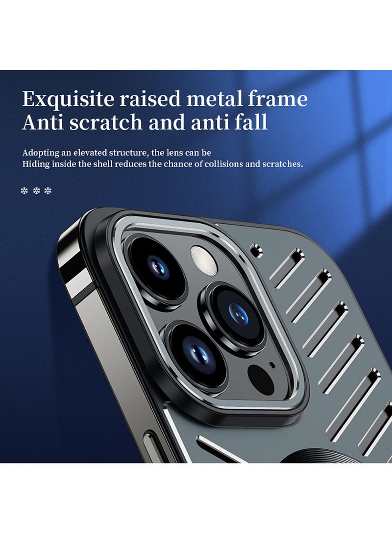Magsafe Magnetic Case for iPhone 12 Pro Max 6.7 inch Cool and Breathable Cover Black - Image 3