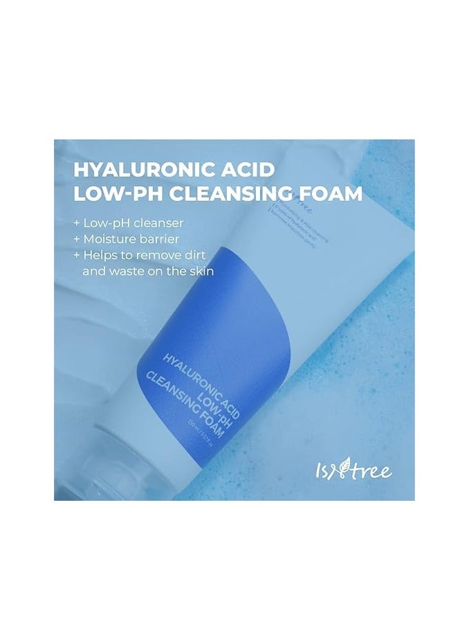 IsNtree Hyaluronic Acid Low-Ph Cleansing Foam 150ml 5.07 fl.oz | Moisturizing & Mild cleansing | 8 types of hyaluronic acid | Helps to remove impurities gently - Image 2