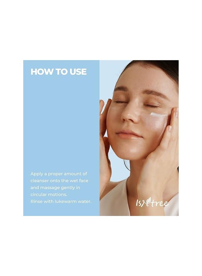 IsNtree Hyaluronic Acid Low-Ph Cleansing Foam 150ml 5.07 fl.oz | Moisturizing & Mild cleansing | 8 types of hyaluronic acid | Helps to remove impurities gently - Image 3