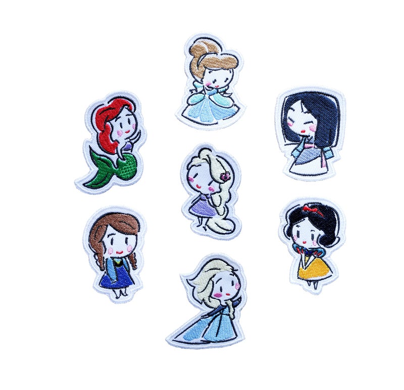 Octory Princess Iron On Patches for Clothing Saw On/Iron On Embroidered Patch Applique for Jeans, Hats, Bags (Full Set) - Image 4