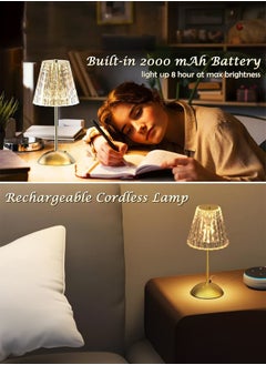 Momozone Desk lamp cordless touch simple retro led bedside night light 3 color tone rechargeable desk lamp suitable for bedroom bar coffee shop decoration  - Image 5
