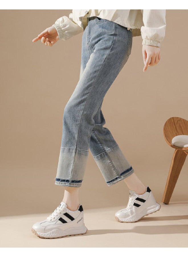 St&Sat Saturday 26 Spring Color-blocking Trainer Shoes Fashion Versatile Casual Women's Shoes - Image 1