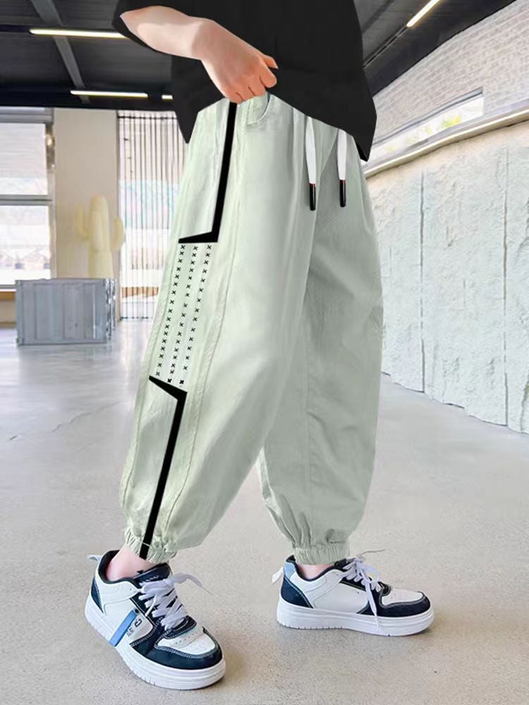 Boys' Quick-Drying Sports Pants Boys' Korean-Style Thin Summer Anti-Mosquito Pants Big Children'S Ice Silk Casual Pants - Image 5