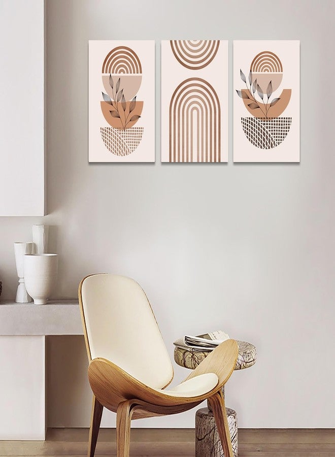 DZRWUBHS Boho Wall Decor Canvas Art Set - Living Room, Bedroom, Office - Abstract Line Paintings - 3 Piece Set - 12x16 - Image 5