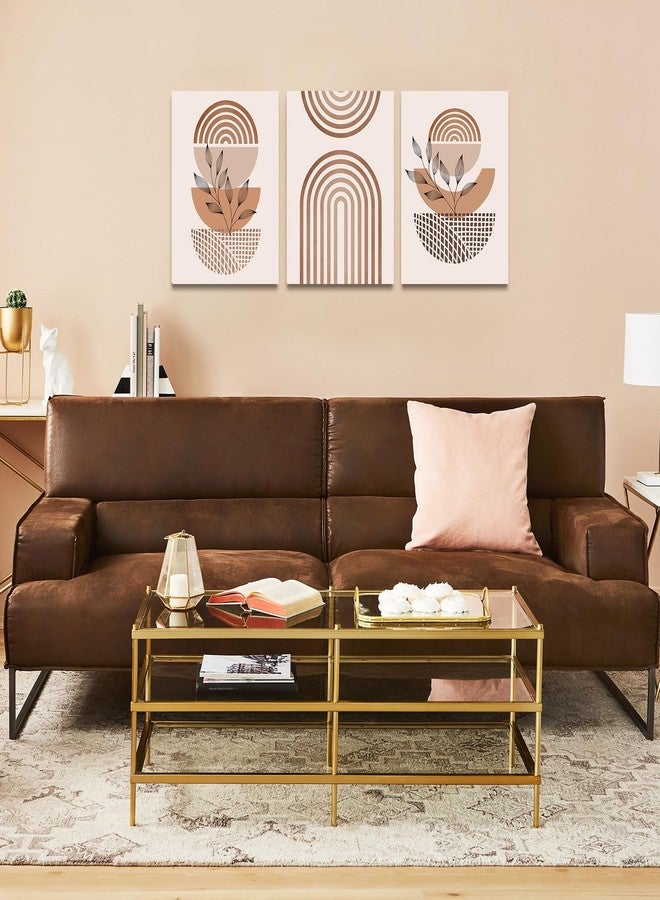 DZRWUBHS Boho Wall Decor Canvas Art Set - Living Room, Bedroom, Office - Abstract Line Paintings - 3 Piece Set - 12x16 - Image 3