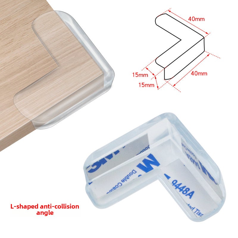 Transparent Thick Baby Safety Corner Guards L-shaped anti-collision angle L-shaped anti-collision angle