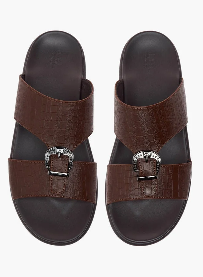 LBL by Shoexpress Buckle Accent Slip-On Arabic Sandals