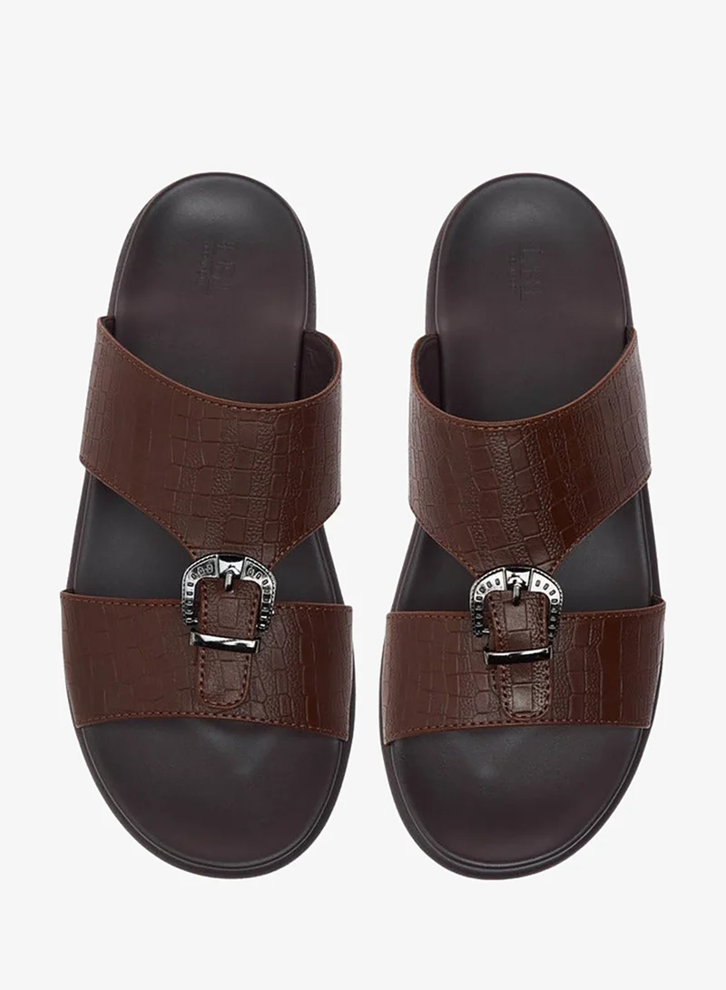 LBL by Shoexpress Buckle Accent Slip-On Arabic Sandals