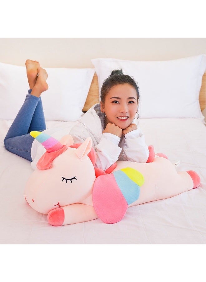 Angel Rainbow Unicorn Plush Toy - Large Size (Pink) - Image 5