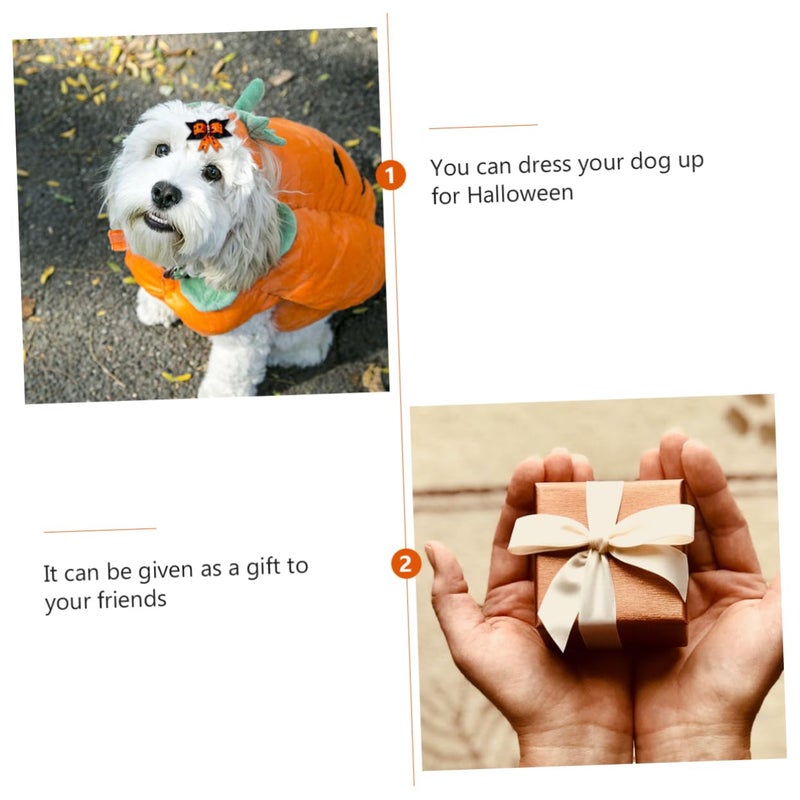 Halloween Pet Hair Flower Accessories 10PCS Floral Design Dog Cat Headdress Rubber Bands - Image 5
