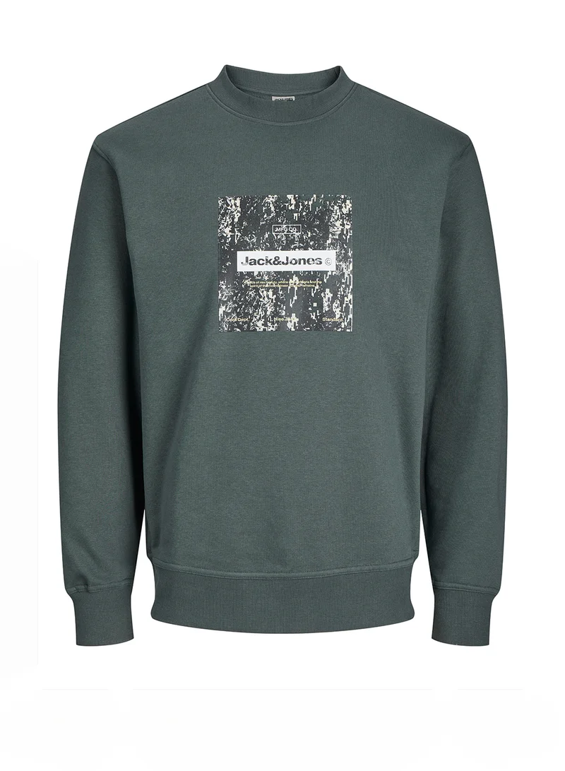 JACK & JONES Graphic Crew Neck Sweatshirt