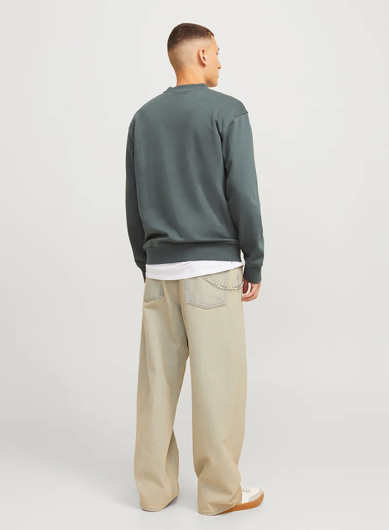 JACK & JONES Graphic Crew Neck Sweatshirt