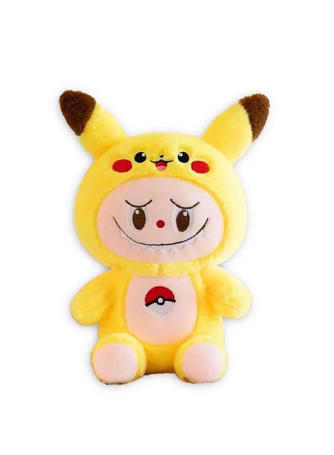 Galaxy Toys Poke Pika 23Cm Plush Toy Soft Mini Stuffed Doll With Big Ears Kawaii Collectible Pikachu Style Labubu Inspired Little Monster Design  - Image 1