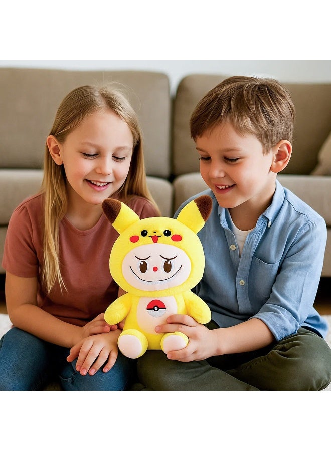 Galaxy Toys Poke Pika 23Cm Plush Toy Soft Mini Stuffed Doll With Big Ears Kawaii Collectible Pikachu Style Labubu Inspired Little Monster Design  - Image 5