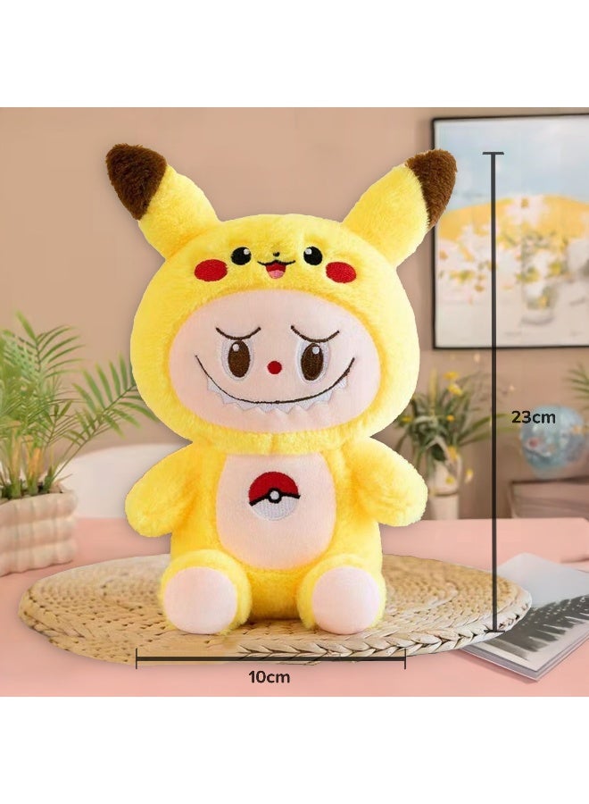 Galaxy Toys Poke Pika 23Cm Plush Toy Soft Mini Stuffed Doll With Big Ears Kawaii Collectible Pikachu Style Labubu Inspired Little Monster Design  - Image 4