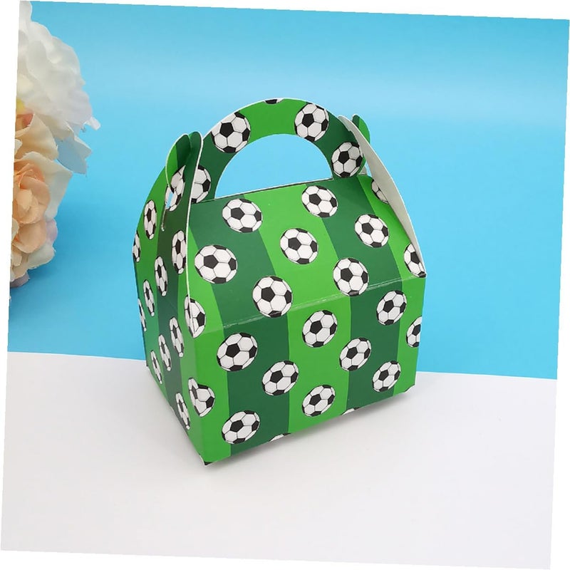 VERDANVERSE 50pcs Football Candy Boxes Green Paperboard Soccer Party Favor Boxes Birthday Wedding Holiday Candy Cases for Sports Game Treats - Image 5