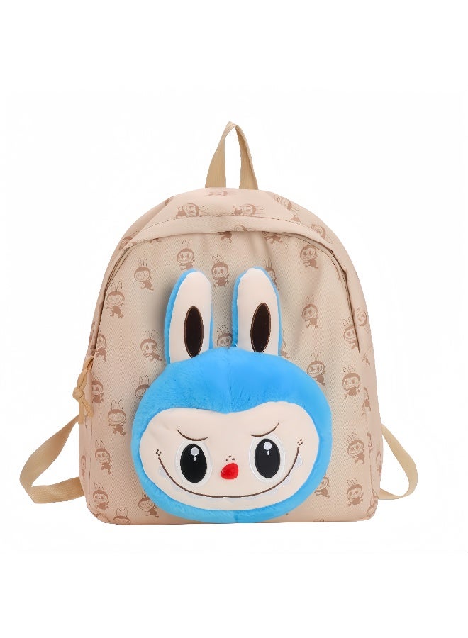 LABUBU New Style Backpack Labu Plush Big Eyes Cartoon Cute Small Backpack Travel Leisure High Value Backpack 36*32*12CM - Image 1