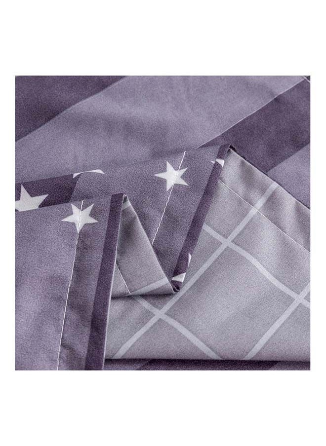 RISHAHOME 4-Piece Single Size Duvet Cover Set Microfibre Comet 1 Duvet Cover 160x210 cm; 1 Fitted Sheet 120x200x25 cm; 2 Pillow Cover 48x74cm Multicolor  - Image 3