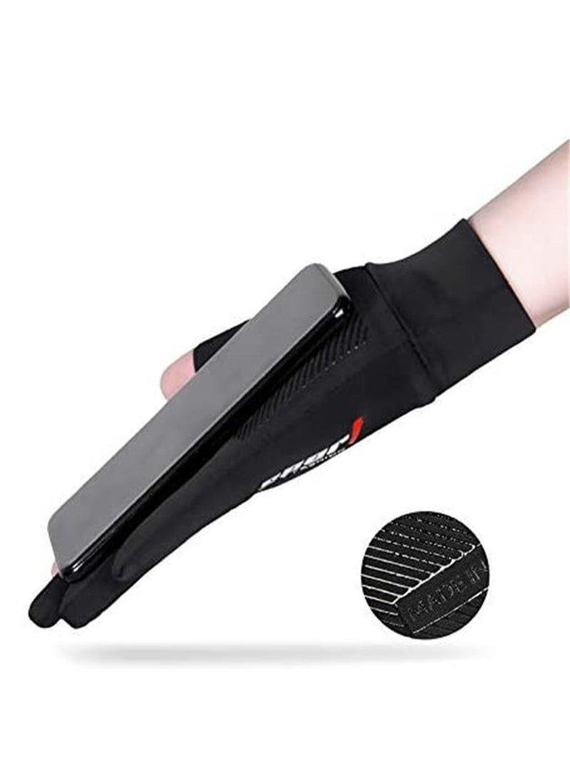 LEVGLAKE Ice Silk Non-Slip Gloves Sunscreen Gloves Summer UV Protection Riding Fishing Gloves - Image 3