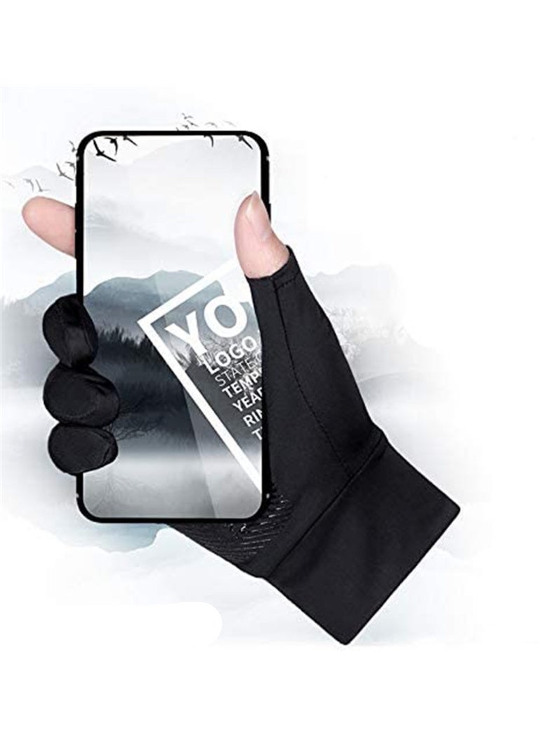 LEVGLAKE Ice Silk Non-Slip Gloves Sunscreen Gloves Summer UV Protection Riding Fishing Gloves - Image 5