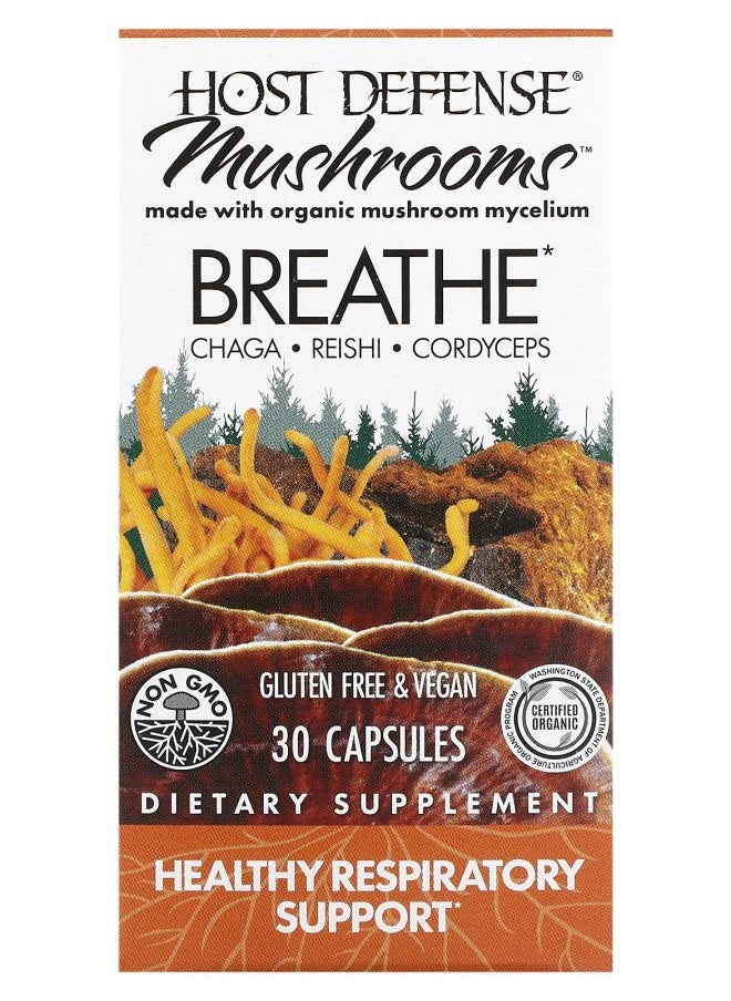 Host Defense Mushrooms Breath 30 Capsules 