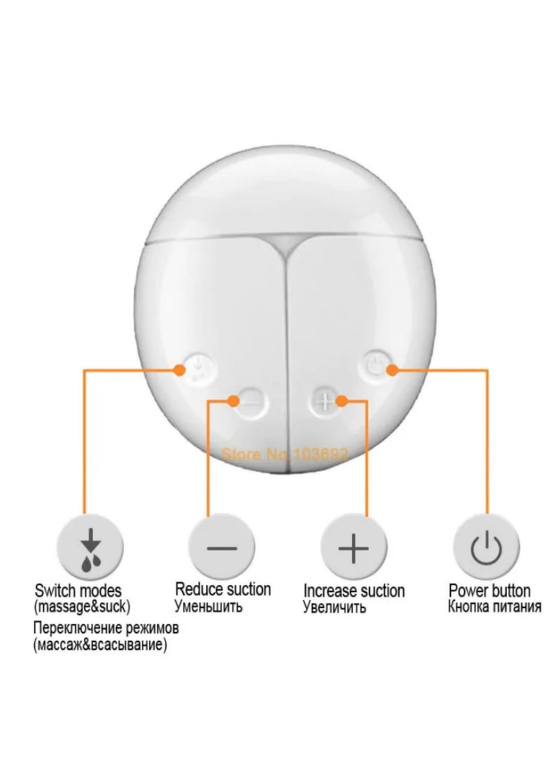 مضخة ثدي كهربائية مزدوجة قوية وسهلة الاستخدام مع شفط قوي للحلمات مضخة ثدي كهربائية تعمل باليو إس بي مع زجاجة حليب للأطفال وسادة تبريد وتسخين للحلمات - Image 5