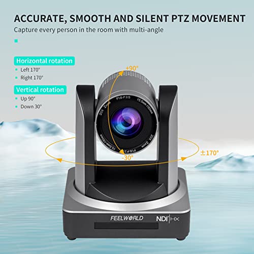 FEELWORLD POE20X Simultaneous 3G SDI HDMI IP PTZ Camera 20X Optical Zoom Support PoE Full HD 1080P 60fps - Image 3