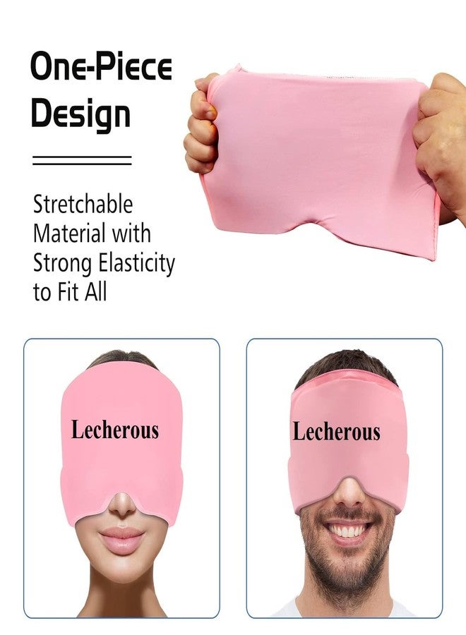 Lecherous قبعة ليتشيروس لتخفيف الصداع النصفي، والصداع، واحتقان الجيوب الأنفية، وتخفيف التوتر. قبعة لتخفيف الصداع للرجال والنساء. علاج ساخن وبارد. قبعة ثيرماكس المريحة للصداع النصفي. قبعة مريحة للصداع النصفي. - Image 3