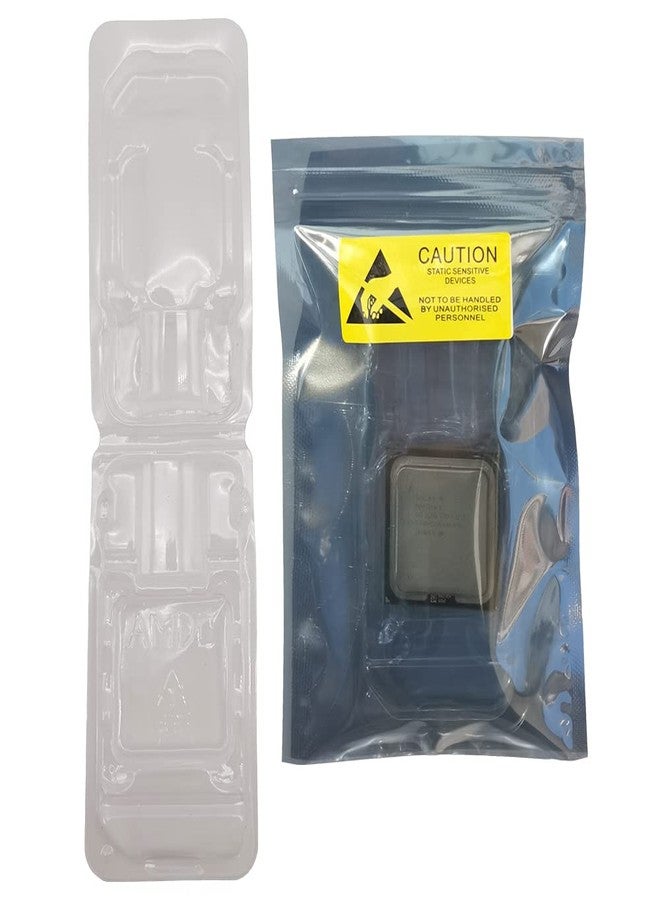 Daarcin 10pcs AMD CPU Protective Thicken Plastic Clamshell Case Trays Suitable with 10pcs Antistatic Bags and Labels (AMD) - Image 1