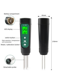 Generic Soil Tester for Soil Moisture Temperature and Conductivity Measures Garden Farm Lawn Indoor Outdoor Plant Care  - Image 5