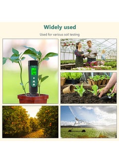 Generic Soil Tester for Soil Moisture Temperature and Conductivity Measures Garden Farm Lawn Indoor Outdoor Plant Care  - Image 2